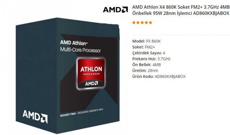 AMD Athlon X4 860K