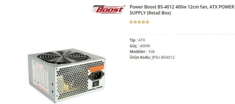 Power Boost BST-ATX400R 400w