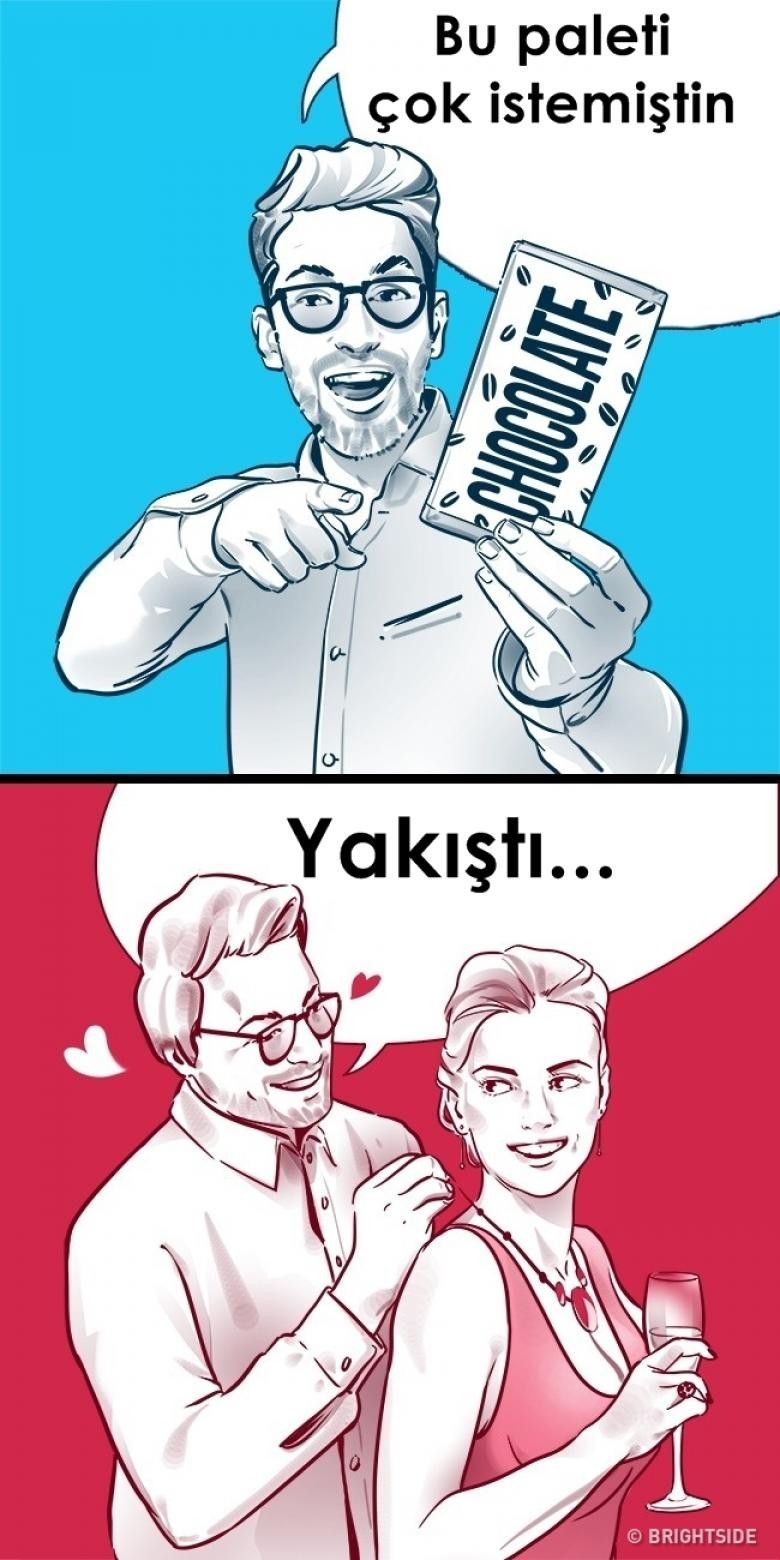 1. Size daha genel hediyeler alıyorsa arkadaşınızdır, hediyesi "kişisel" ise sizden hoşlanıyordur...