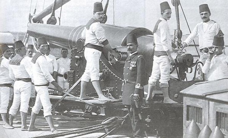 Osmanlı Mesudiye Zırhlısı Topçusu, 1896