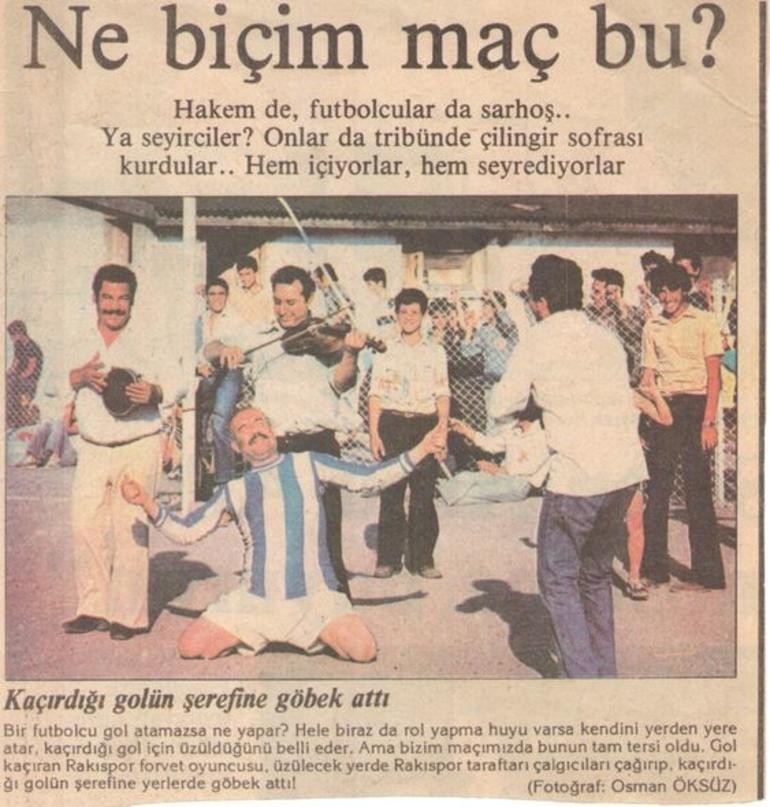 9-İzmir'de rakı fabrikası ile şarap fabrikası işçileri, "Rakıspor - Şarapspor" maçı sırasında seyircilerle birlikte içeli 56 yıl oldu.