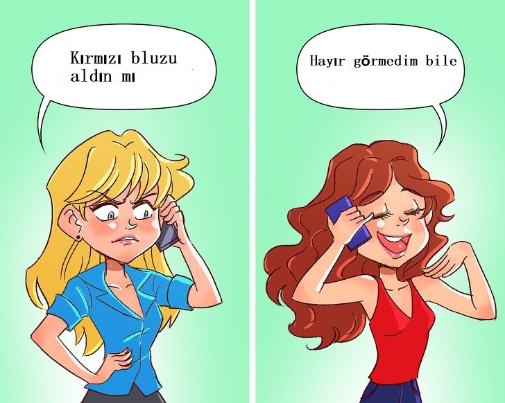Kız kardeşler birbirine toz pembe yalanlar söyleyebilirler