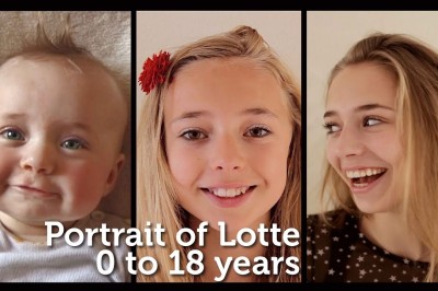 Kızının doğumundan 18 yaşına kadar olan sürecini video haline getiren baba