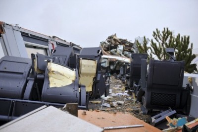 Tren Kazasındaki Vagonların Kaza Sonrası Görüntüleri