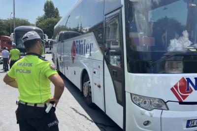 15 Temmuz Demokrasi Otogarı'nda otobüs denetimi