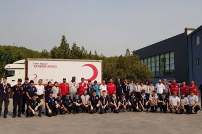 Yangın bölgelerine gönülden destek
