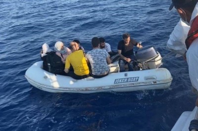 Bodrum'da 6 düzensiz göçmen kurtarıldı