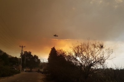 Orman yangını dolayısıyla Kabalar Mahallesi tahliye edildi