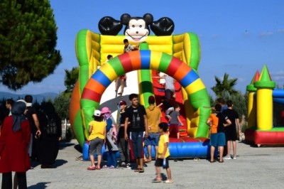 Çocuklar doyasıya eğlendi