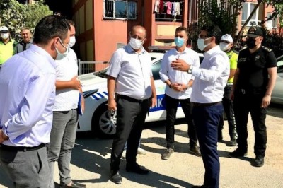 Kaymakam Ünsal, TOKİ Kavşağında incelemelerde bulundu