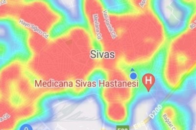 Sivas’ın corona virüs risk haritası kırmızı alarm veriyor