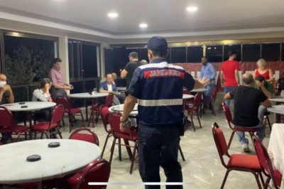 Jandarmadan kumar oynayanlara suçüstü operasyon