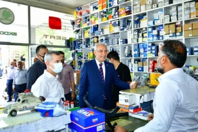 Yeni sanayi sitesi esnaflarının taleplerini dinlediler