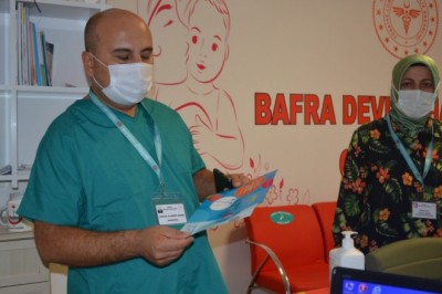 Bafra Devlet Hastanesi’nde Gebe Okulu eğitimleri başladı