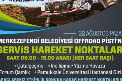 Off-Road yarışı için seyirciye özel servis