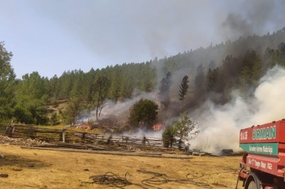 Dursunbey’deki orman yangını kontrol altına alındı
