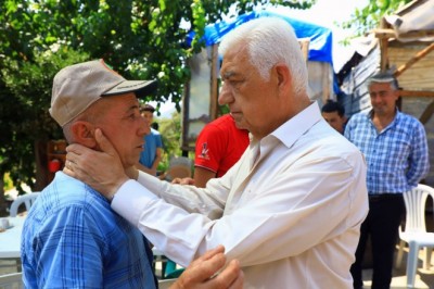 Başkan Gürün, Köyceğiz’de yanan sahalarda incelemelerde bulundu