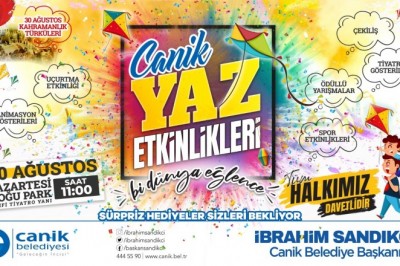 Canik Belediyesi’nden yaz etkinliği