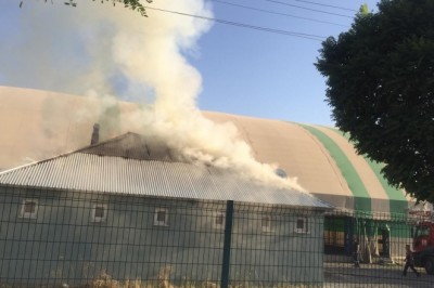 Ağrı’da yüksek gerilim hattında meydana gelen patlama yangına neden oldu