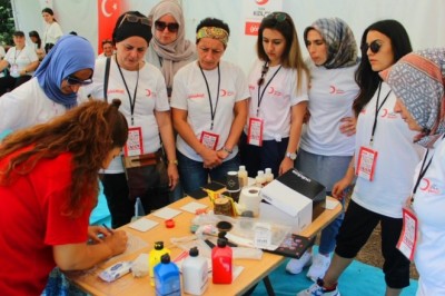 Kızılay Kadın Tematik Çalışma Kampı'na Bilecik'te katıldı