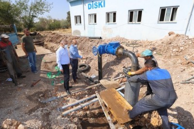 Ergani Hoşan Terfi İstasyonunda daha verimli su üretmesi için çalışma