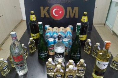 Gelibolu'da kaçak içki operasyonu